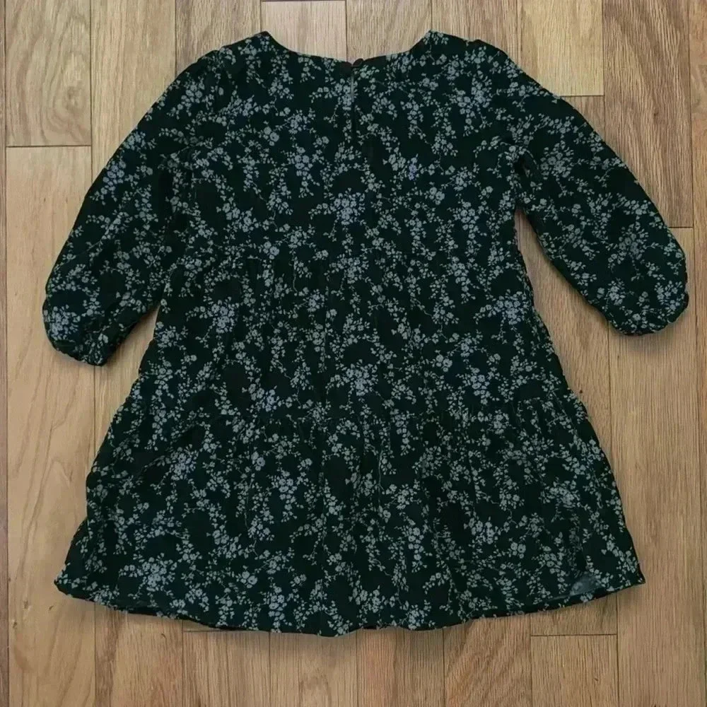 babyGap forest green corduroy dress 3T